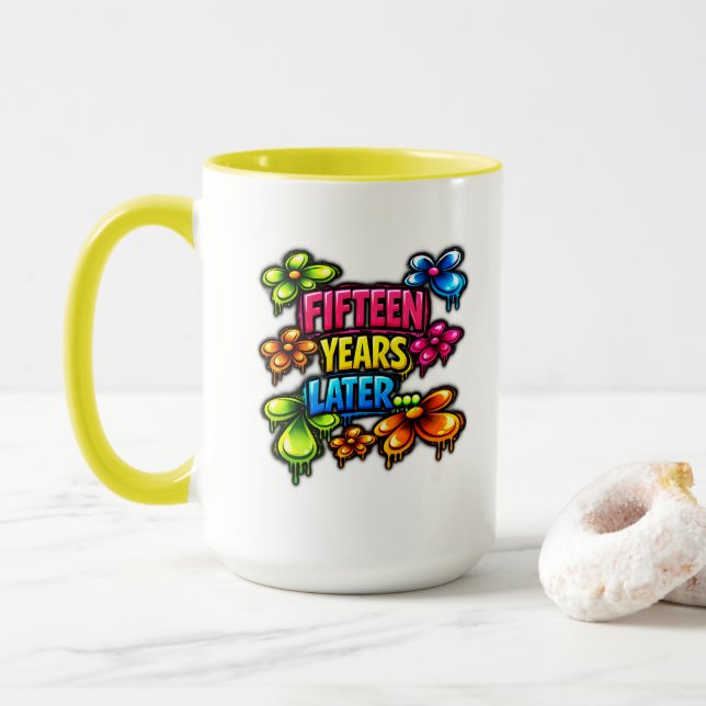Caneca Quinze Anos Depois (Com Donut)