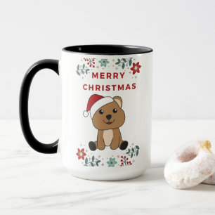 Caneca Quokas de Quokas de Animais de Inverno de Neve de