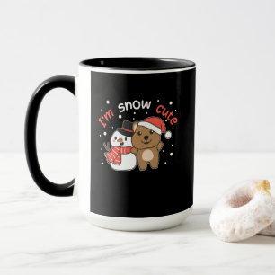 Caneca Quokka, sou Snow Cute Snowman Snowman Pun