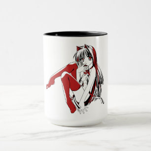 Caneca R & B Manga, Neko Catgirl Furry Loli Anime