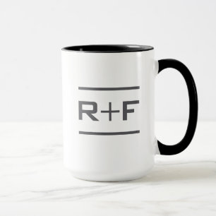 Caneca R elegante+Caneca de F