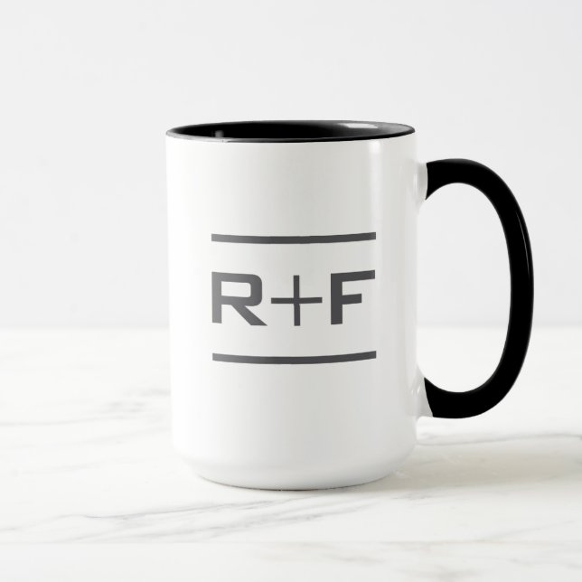 Caneca R elegante+Caneca de F (Direita)