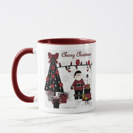 Caneca RAB Rockabilly Cherry Papais noeis de Natal Dão Mu