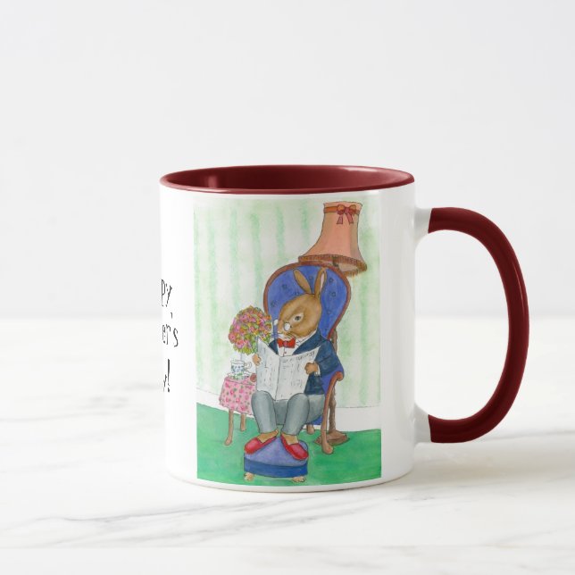 Caneca Rabbit Dia de os pais Mug (Direita)