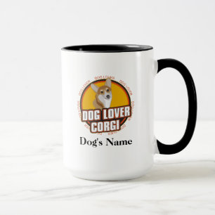 Caneca Raça Personalizada de Cão Lover Corgi