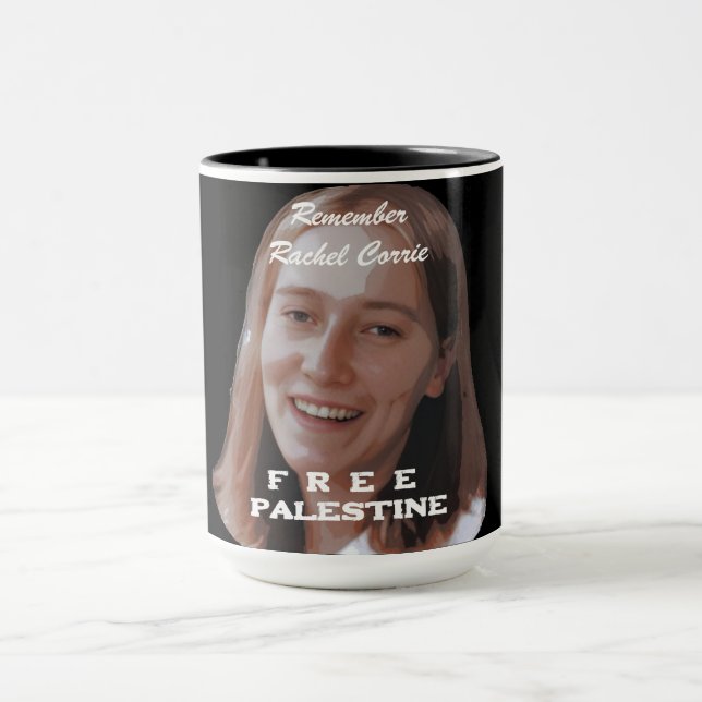 Caneca Rachel Corrie Free Palestine (Centro)