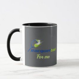 Caneca Racket Ball Logo Mug – Sporty Energy Cup