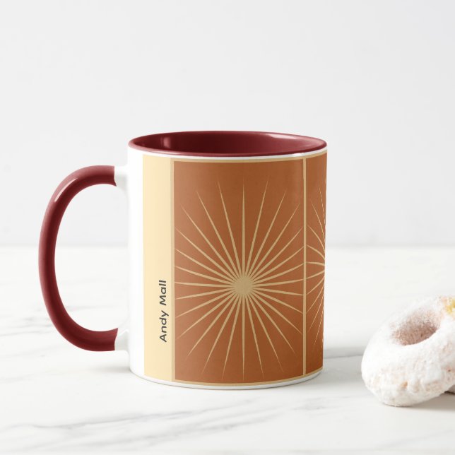 Caneca Radiant Aura Burst Mug – Customizable Gift (Com Donut)