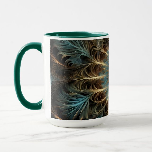 Caneca Radiant Fractal Flower (Esquerda)