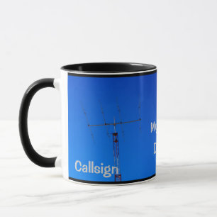 Caneca Rádio Amateur QTH e Callsign Mug