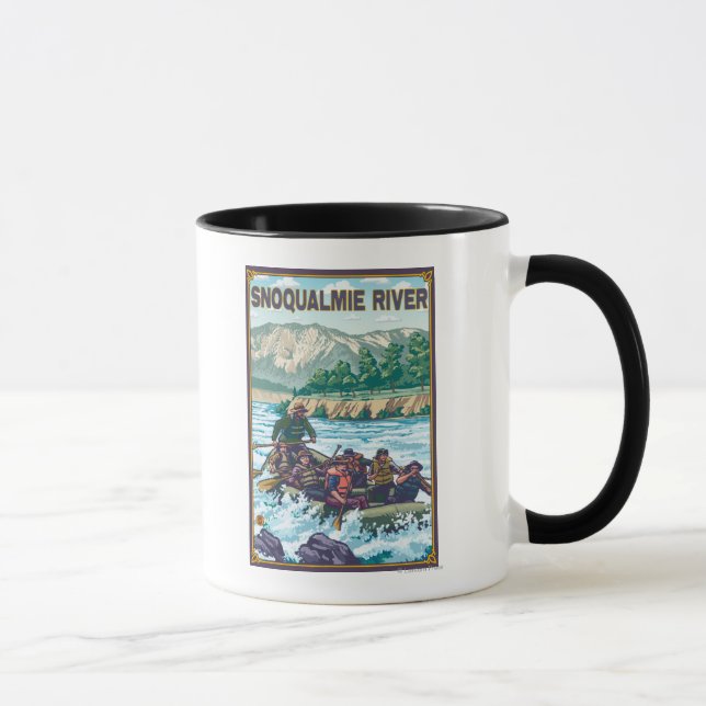 Caneca Rafa de Água Branca - Rio Snoqualmie, (Direita)