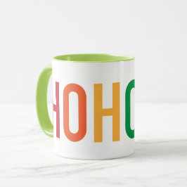 Caneca Rainbow HoHo Papais noeis Mug para uma alegria de
