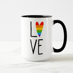 Caneca Rainbow Love