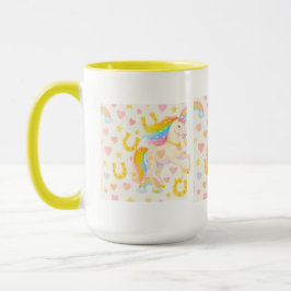 Caneca Rainbow Mane Horses Coffee Mug — Cooper & Cody
