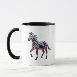 Caneca Rainbow Neon Fantasy Zebra