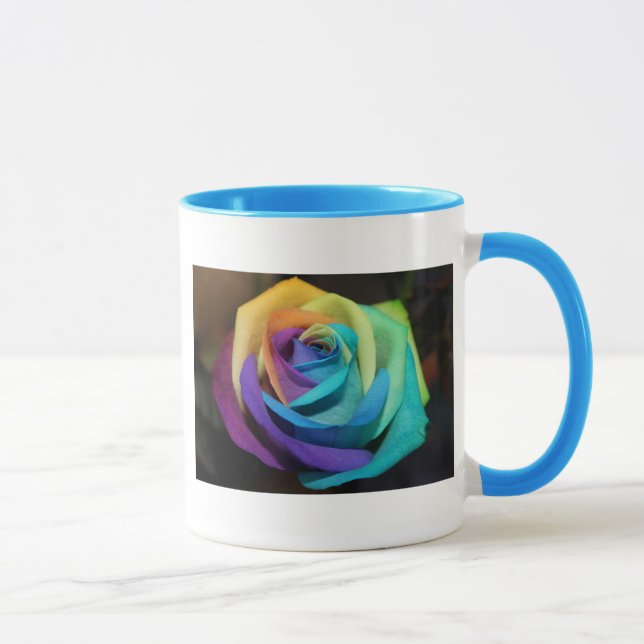 Caneca Rainbow Rosa Blossoms Park Party Chá Love Art (Direita)