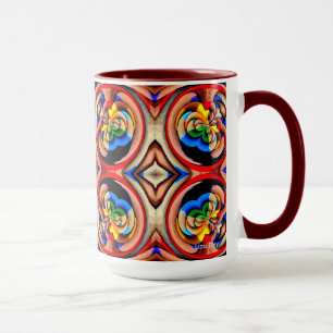 Caneca Rainbow Swirls Abstrato Mug