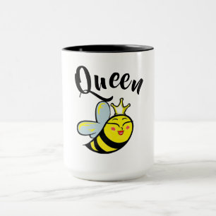 Caneca Rainha Abelha Bee café engraçado