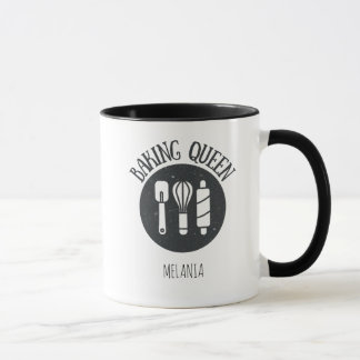 Caneca Rainha Baking Personalizada | Mug de café personal