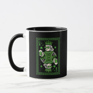 Caneca Rainha da Sorte Carta de Baralho do Dia de São Pat