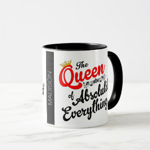 Caneca Rainha de absolutamente tudo feito sob encomenda