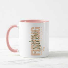 Caneca Rainha de pesca | rosa militar