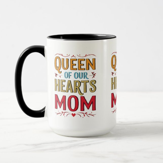 Caneca Rainha dos Nossos Corações Mãe Combo Mug (Esquerda)