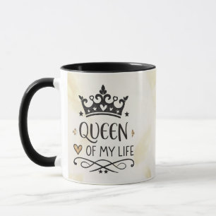Caneca Rainha Elegante da minha Vida - minha mãe