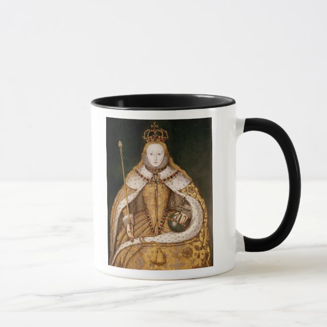 Caneca Rainha Elizabeth mim em vestes da coroação (Direita)