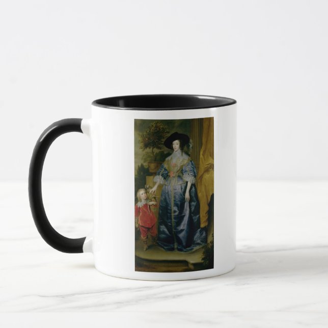 Caneca Rainha Henrietta Maria e seu anão (Esquerda)