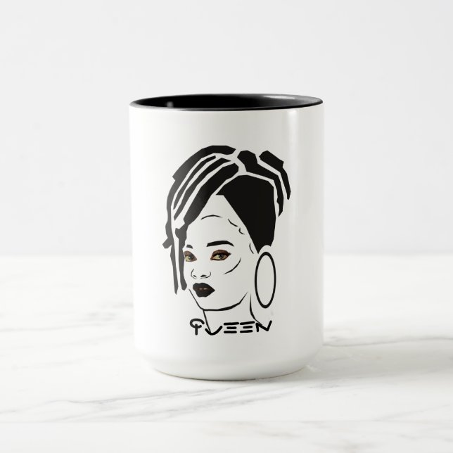 Caneca Rainha legal africana Combo Mug (Centro)