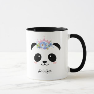 Caneca Rainha-panda bonita personalizada 