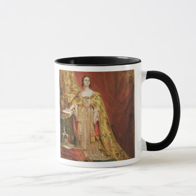Caneca Rainha Victoria (1819-1901) que toma a coroação O (Direita)