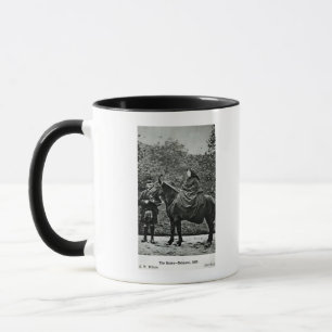 Caneca Rainha Victoria a cavalo no Balmoral, 1863