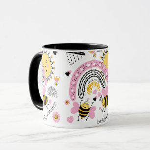 Caneca Rainhas Abelhas Melhores Amigos Para Meninas BFF B