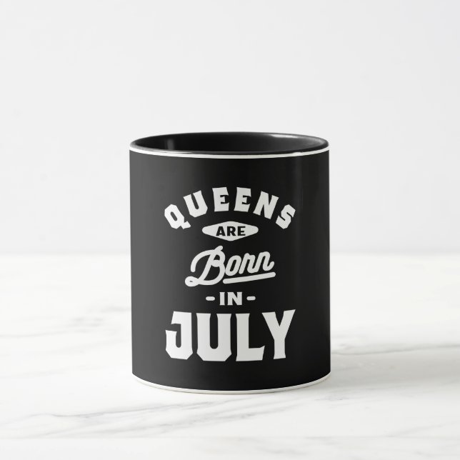 Caneca Rainhas Nasceres Em Julho Dão Presente Mulheres Me (Centro)