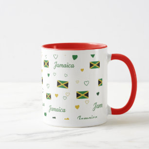 Caneca Raízes Jamaicanas Bandeira Caribenha