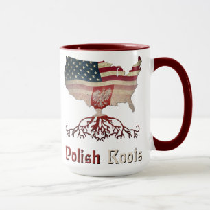 Caneca Raízes Poloneses, Bandeiras Poloneses Americanas