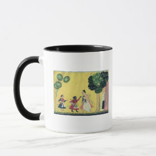 Caneca Rama e Lakshmana acompanhados de Visvamitra