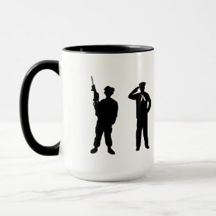 Caneca Ramais Militares Silhouettes Mug