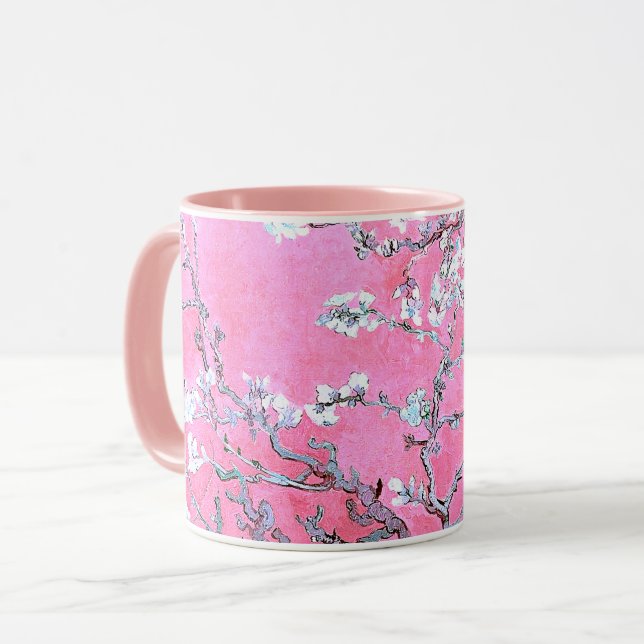 Caneca Ramais Van Gogh com Flor de Amêndoa (Frente Esquerda)