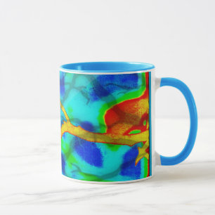 Caneca Ramificações na Mug de Cor Negrito