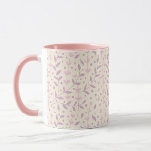 Caneca Ramos de Prado de Rosto Rosado de Primavera