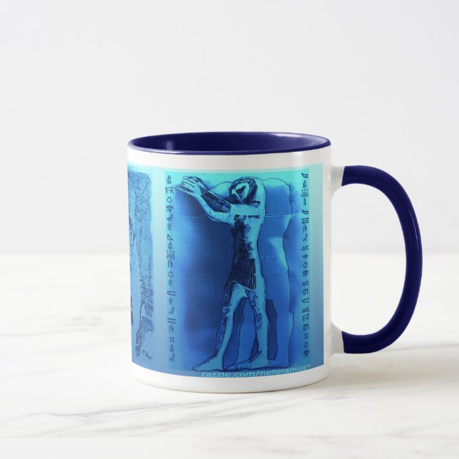 Caneca Ramses sob proteção de Horus " (Direita)