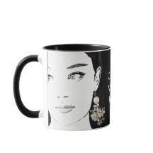 Rapariga com bonito ilustração floral de moda