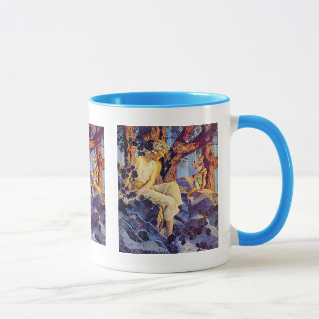 Caneca Rapariga com Elves - por Maxfield Parrish (Direita)