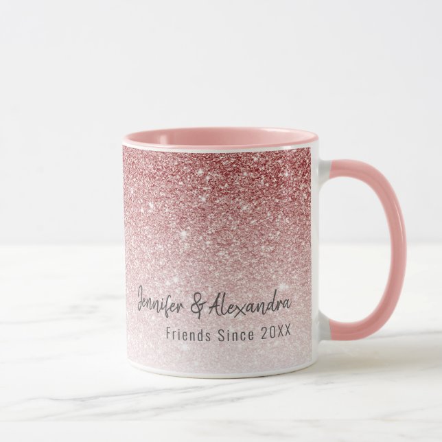 Caneca Rapariga da Melhor Amiga da Rosa Dourada do BFF Mo (Direita)