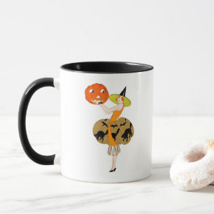 Caneca Rapariga dos Vinte Anos com Jack-o-Lanterna