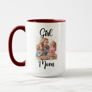 Caneca Rapariga Mãe 15oz Mug/Dia de as mães Mugs