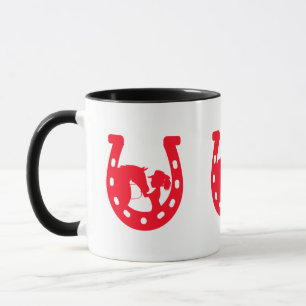 Caneca Rapariga Vermelha e Cavalo
